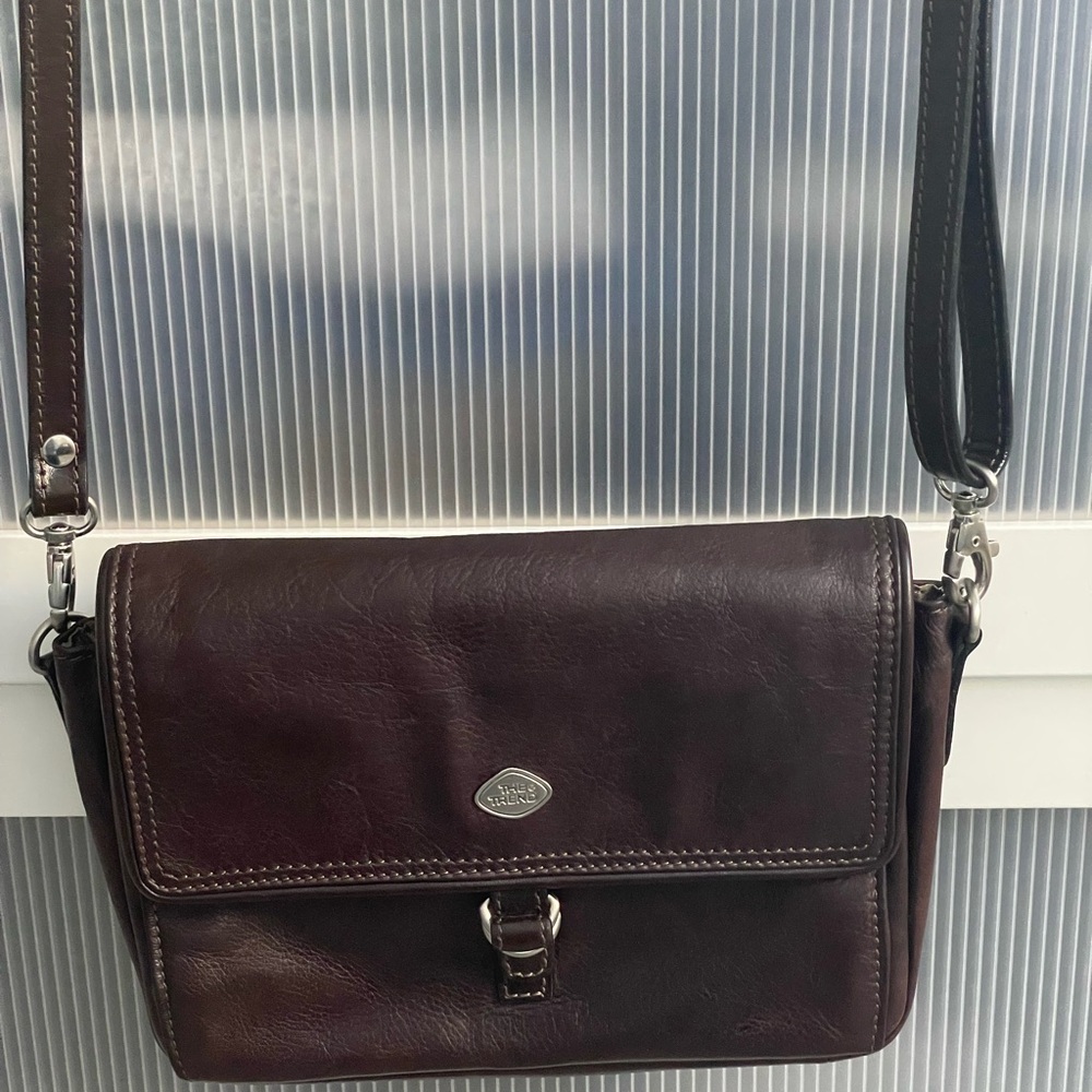 Brown Leather Crossbody Bag